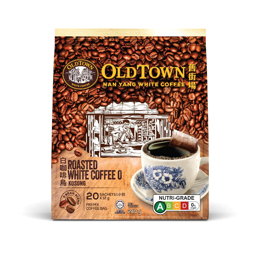 OLDTOWN Nan Yang Roasted White Coffee O Kosong, 20 Sachets (Expiry: Oct 2026) - Image 2
