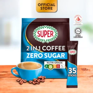 SUPER Zero Sugar Added Instant 2in1 Coffee, 35 sticks (Expiry: May 2027)