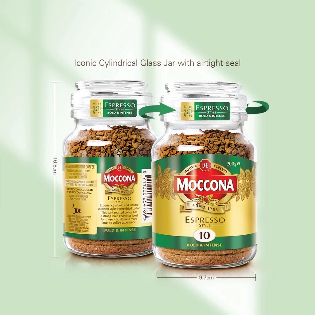 MOCCONA Espresso Style Intensity 10 Freeze Dried Instant Coffee, 200g (Expiry: Jan 2027) - Image 2