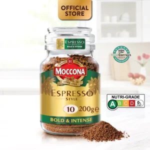 MOCCONA Espresso Style Intensity 10 Freeze Dried Instant Coffee, 200g (Expiry: Jan 2027)