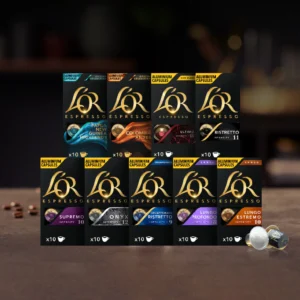 (Bundle of 4) L’OR Espresso Nespresso® Compatible Coffee Capsules, 10 capsules per pack