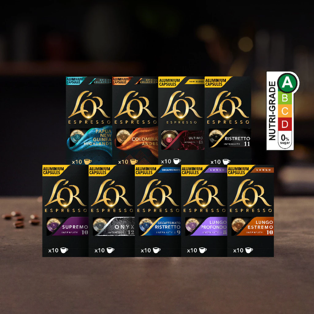 (Bundle of 4) L’OR Espresso Nespresso® Compatible Coffee Capsules, 10 capsules per pack - Image 4