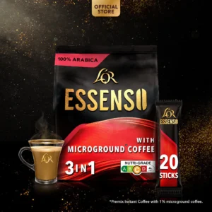 L'OR ESSENSO with Microground Instant 3in1 Coffee, 20 Sticks (Expiry: Oct 2026)