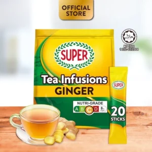 SUPER Tea Infusions Ginger Instant Tea, 20 sticks (Expiry: March 2027)
