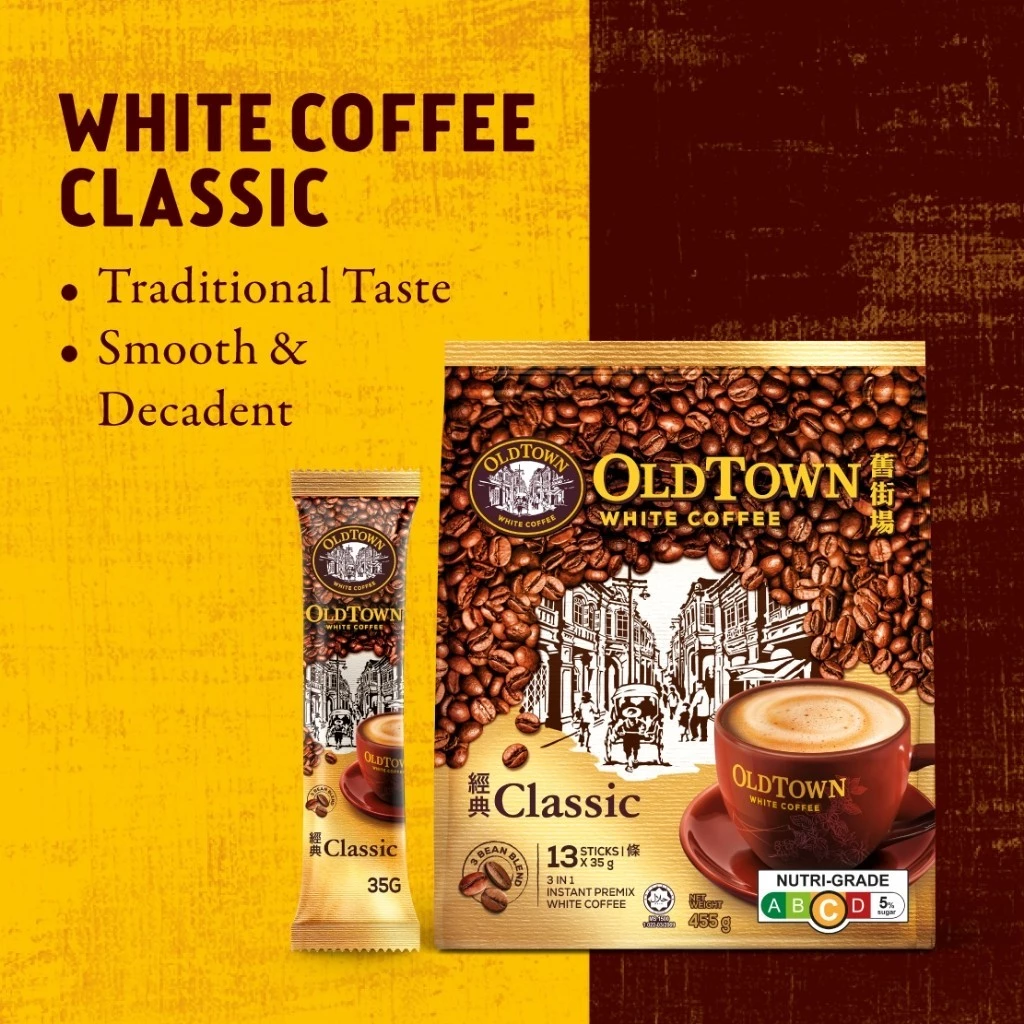 OLDTOWN Classic Instant 3in1 Premix White Coffee, 13 Sticks (Expiry: July 2026) - Image 3