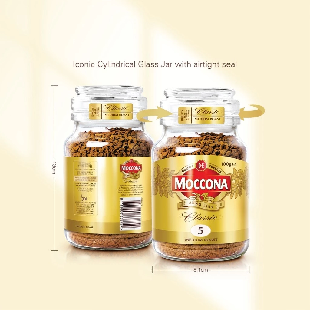 MOCCONA Classic Medium Roast Intensity 5 Freeze Dried Instant Coffee, 100g (Expiry: Feb 2027) - Image 3