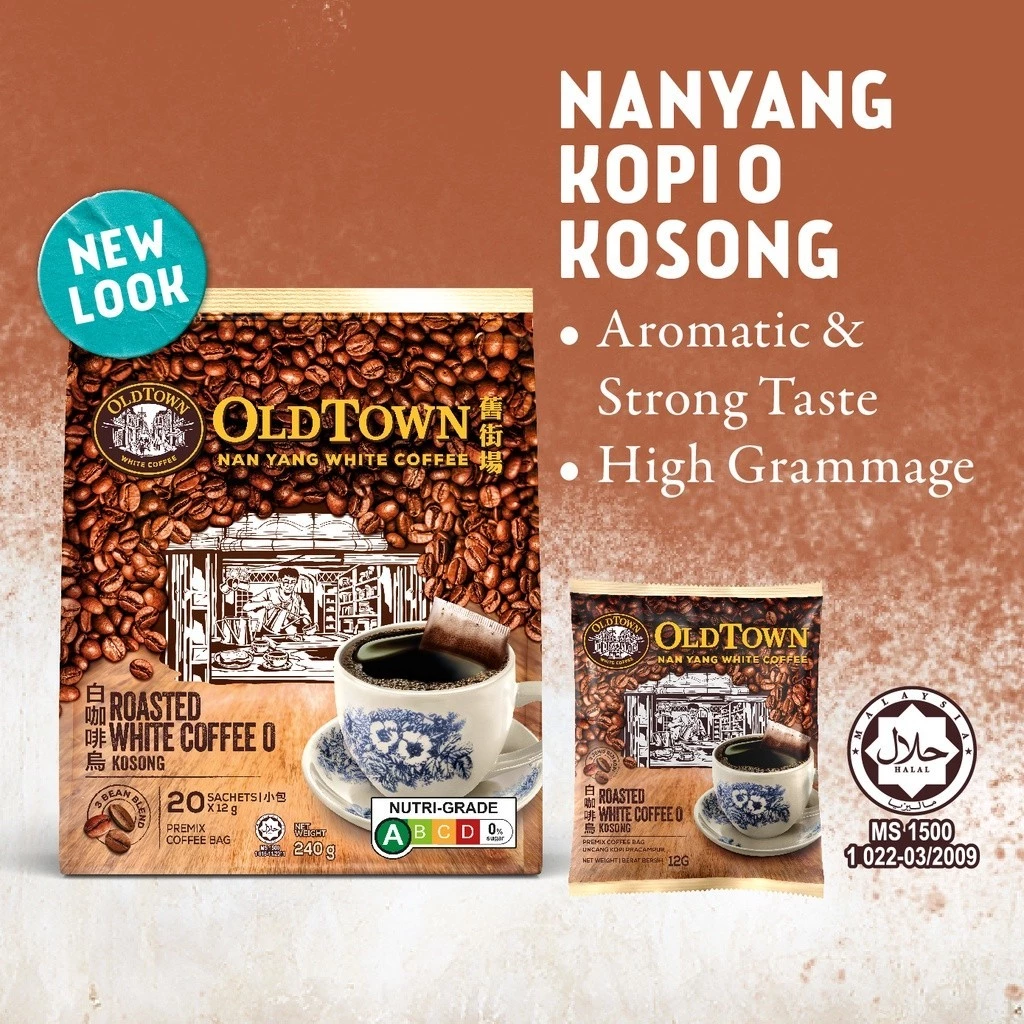 OLDTOWN Nan Yang Roasted White Coffee O Kosong, 20 Sachets (Expiry: Oct 2026) - Image 7