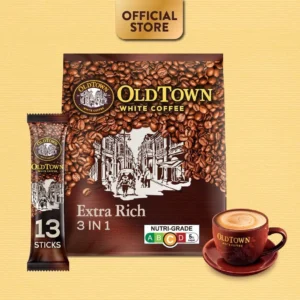 OLDTOWN Extra Rich Instant 3in1 Premix White Coffee, 13 Sticks (Expiry: June 2026)