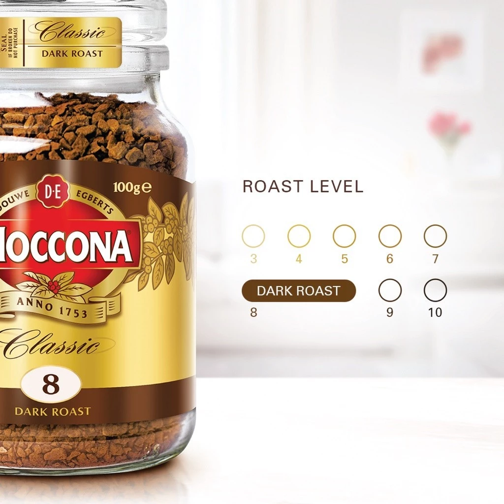 MOCCONA Classic Dark Roast Intensity 8 Freeze Dried Instant Coffee, 100g (Expiry: Jan 2027) - Image 5