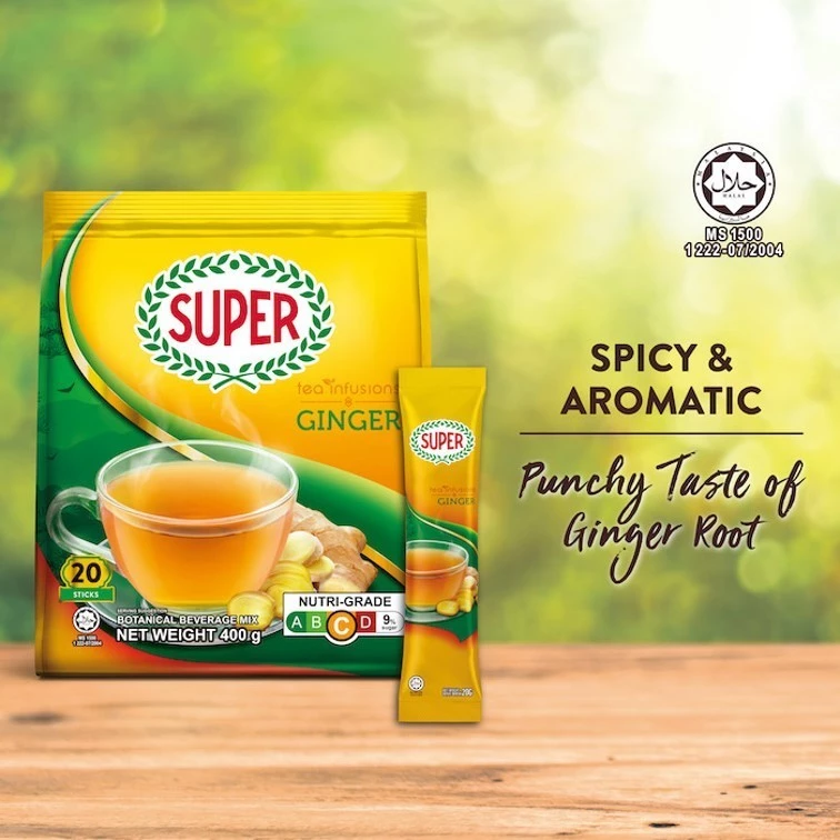 SUPER Tea Infusions Ginger Instant Tea, 20 sticks (Expiry: March 2027) - Image 5