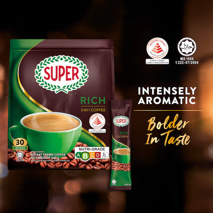 SUPER Rich Instant 3in1 Coffee, 30 sticks (Expiry: March 2027) - Image 8