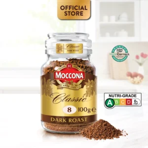 MOCCONA Classic Dark Roast Intensity 8 Freeze Dried Instant Coffee, 100g (Expiry: Jan 2027)