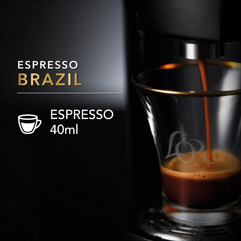 L’OR Espresso Brazil Intensity 8 Coffee Capsules- Compatible with Nespresso®* Original Coffee Machines, 10 capsules - Image 2