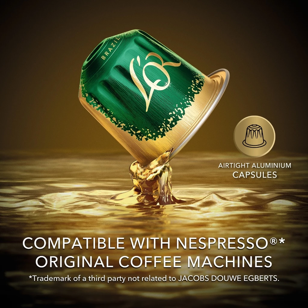 L’OR Espresso Brazil Intensity 8 Coffee Capsules- Compatible with Nespresso®* Original Coffee Machines, 10 capsules - Image 4