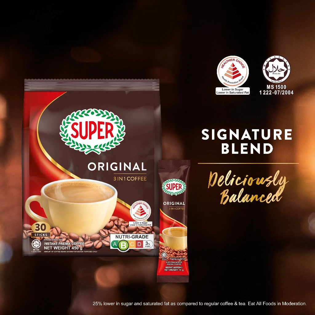 SUPER™ Original Instant 3in1 Coffee, 30 sticks (Expiry: Aug 2027) - Image 9